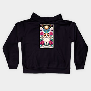 Turkish Van Cat Tarot Card Kids Hoodie